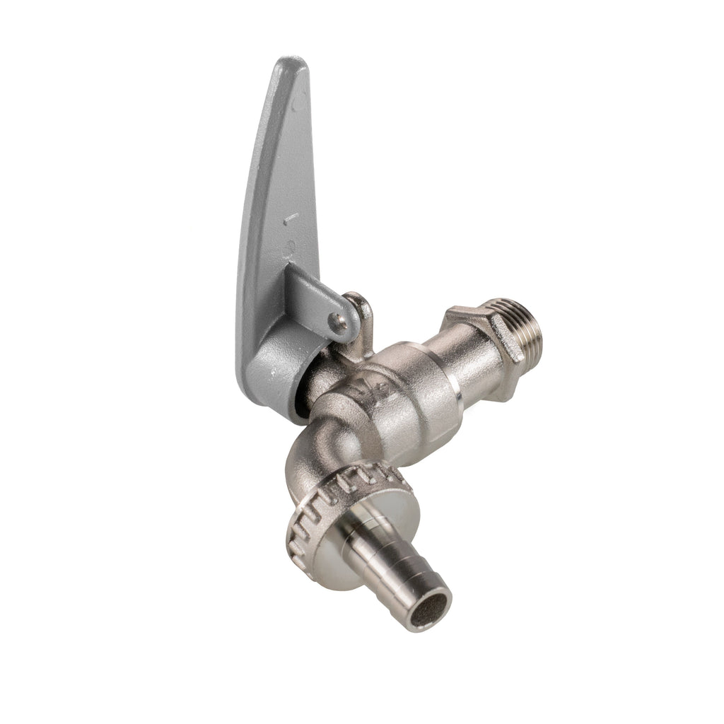 Water Butt Kit 1/2" with Lever Tap Hose Barb and Side Lock and Drill Bit