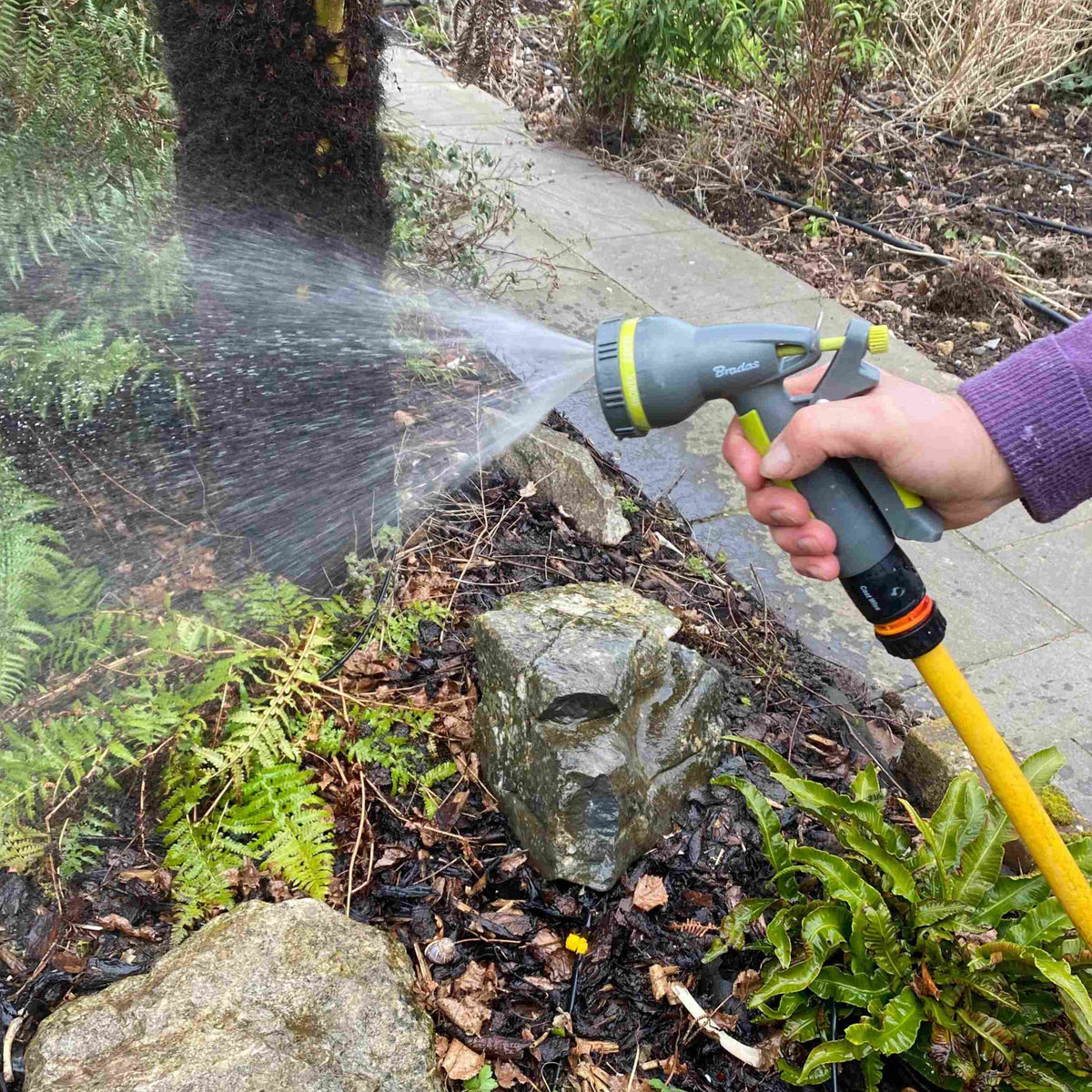 Hose Gun Water Sprayer Multi Adjustable, Lime