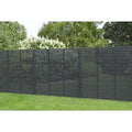 Forest 6ft x 6ft Contemporary Slatted Fence Panel - Anthracite Grey