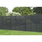 Forest 6ft x 6ft Contemporary Slatted Fence Panel - Anthracite Grey