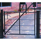 Galvanised Tubular Estate Gate incl Posts and Fittings - Jacksons Fencing