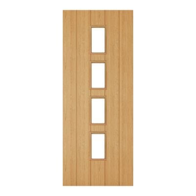 Galway Oak Unfinished Glazed Internal Door - All Sizes