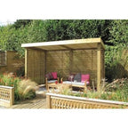 Retreat Garden Shelter with Venetian Panel Roof Covering