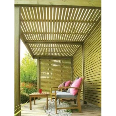 Retreat Garden Shelter with Venetian Panel Roof Covering