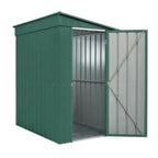 Globel Lean-To Metal Garden Shed - Green - All Sizes