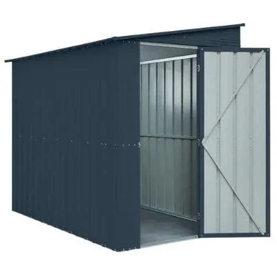 Globel 5ft x 8ft Lean-To Metal Garden Shed - All Colours