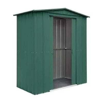 Globel Apex Metal Garden Shed - Green - All Sizes