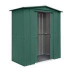 Globel Apex Metal Garden Shed - Green - All Sizes