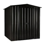 Globel Apex Metal Garden Shed - Anthracite Grey - All Sizes