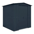 Globel Apex Metal Garden Shed - Grey - All Sizes