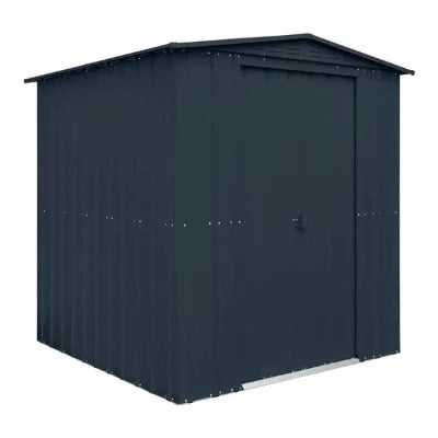 Globel Apex Metal Garden Shed - Grey - All Sizes