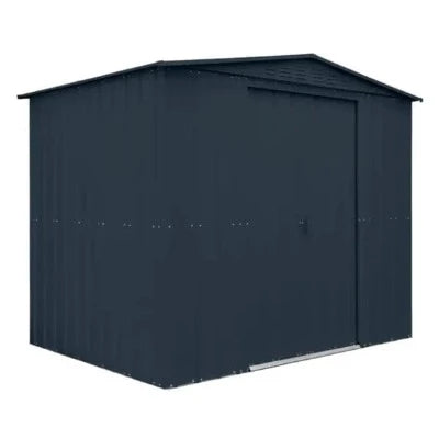 Globel Apex Metal Garden Shed - Grey - All Sizes