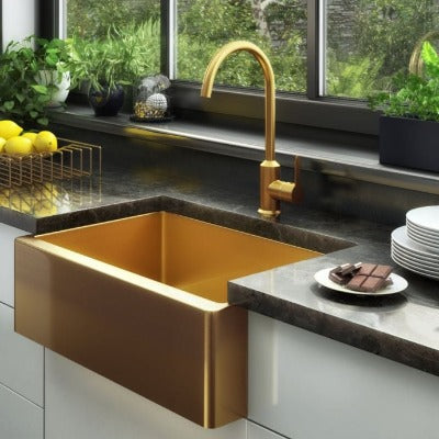 Excel 1 Bowl Stainless Steel Belfast Style Kitchen Sink
