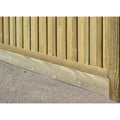 Gravel Board for Slotted Posts (incl 2 End Packer Blocks)