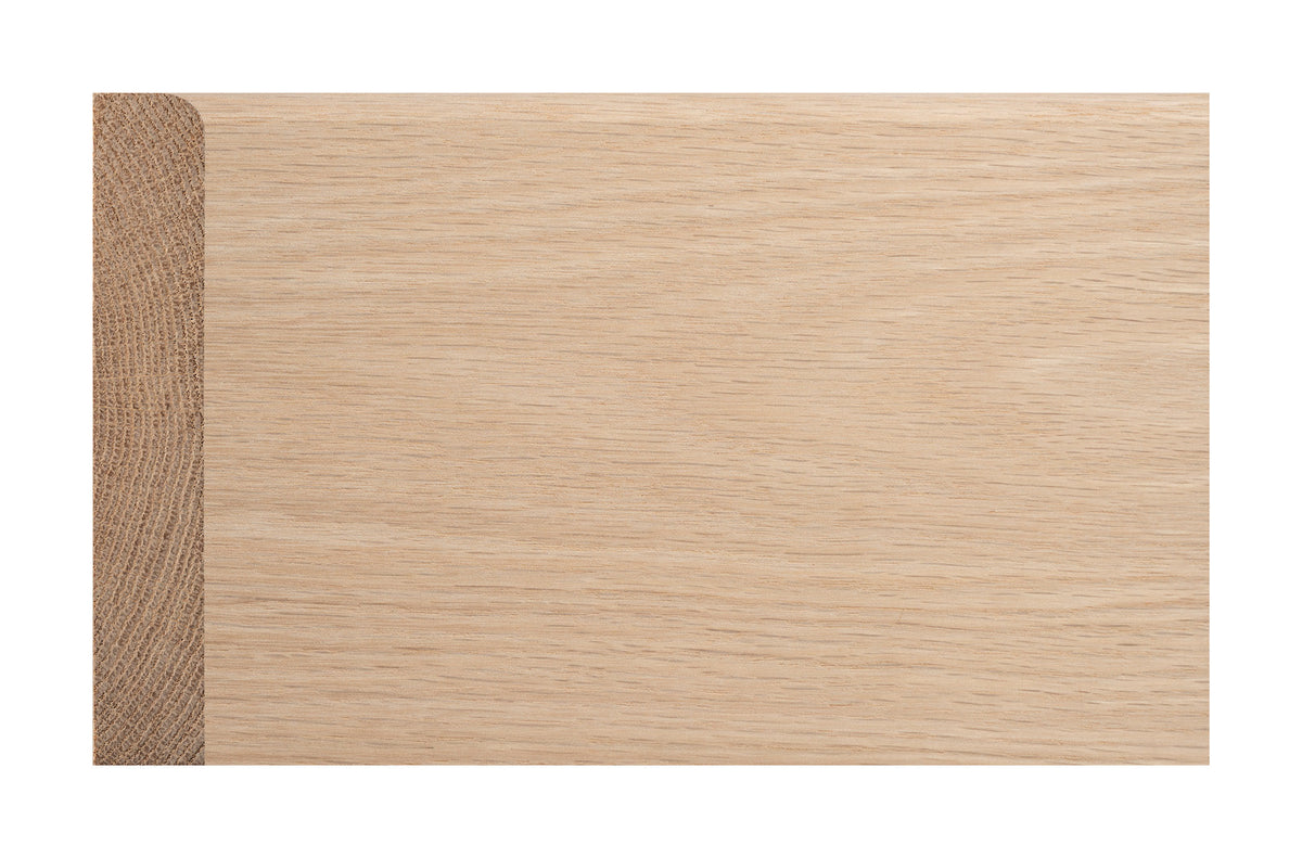 Bullnose/Pencil Round 1 Edge Solid Oak Skirting Boards