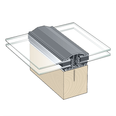 Capex Snap Down (10-25mm) Glazing Bar (3m) - Anthracite Grey
