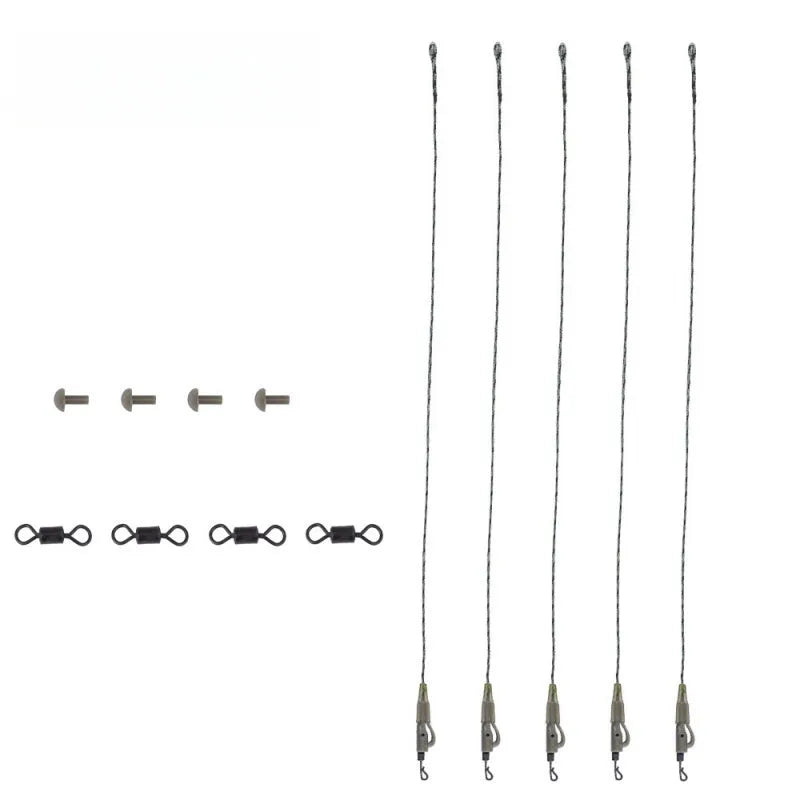 Reelfishing Lead Clip 45lb Leadcore Leaders with Kwik Change Kit Light Camo