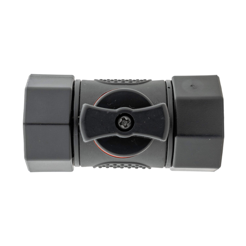 In-Line BSPF Valve with 2 x Hose Connectors Blue