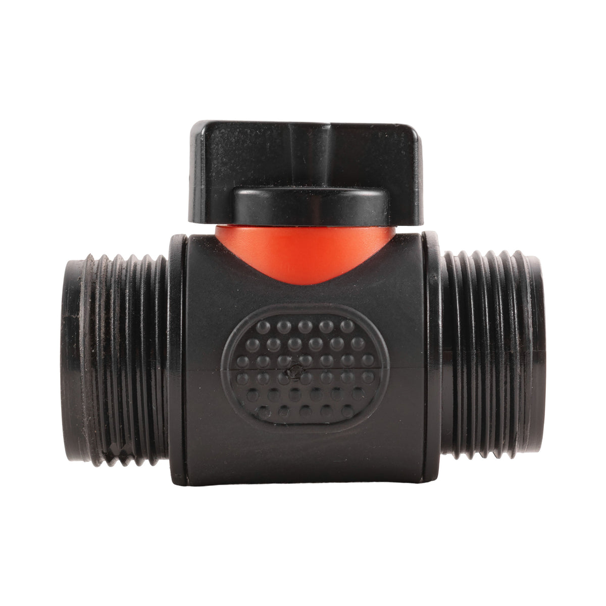 Hose Connector Blue with In-Line BSPM Valve and Geka Type Connector