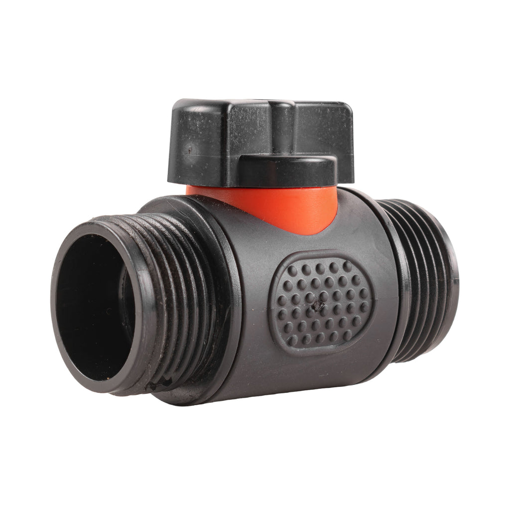 Wall Flange Kit 32mm MDPE + In-Line Valve + 20mm Barb