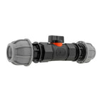 In-Line BSPF Valve with 2 x 20mm MDPE Straight Connectors