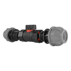 In-Line BSPF Valve with 2 x 20mm MDPE Straight Connectors