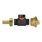 13mm Brass Barb with In-Line BSPM Valve and Geka Type Connector