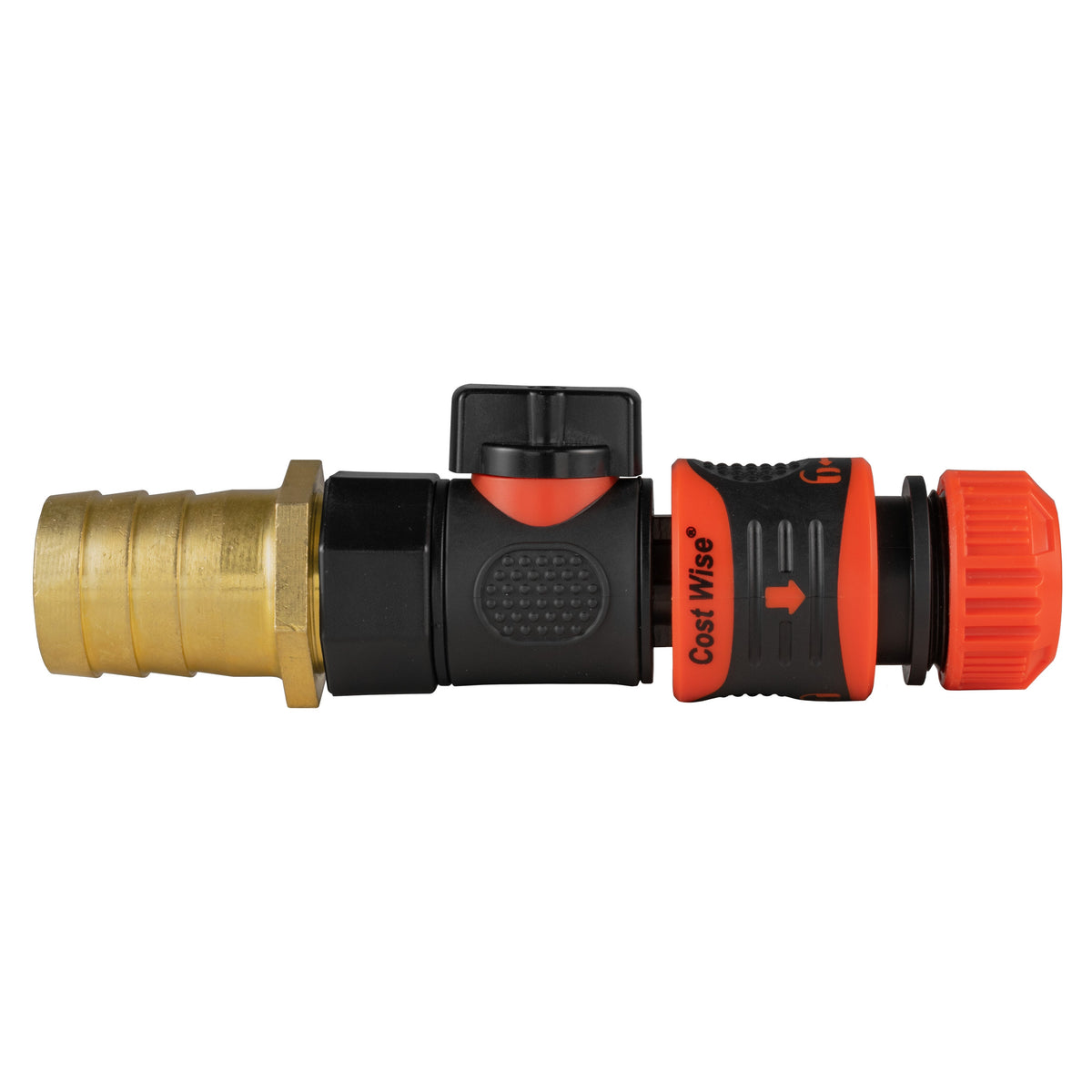 25mm Brass Barb with BSPF-Quick Connect Valve & Hose Connector Lock