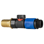 25mm Brass Barb with BSPF-Quick Connect Valve & Hose Connector 3/4" BSPM