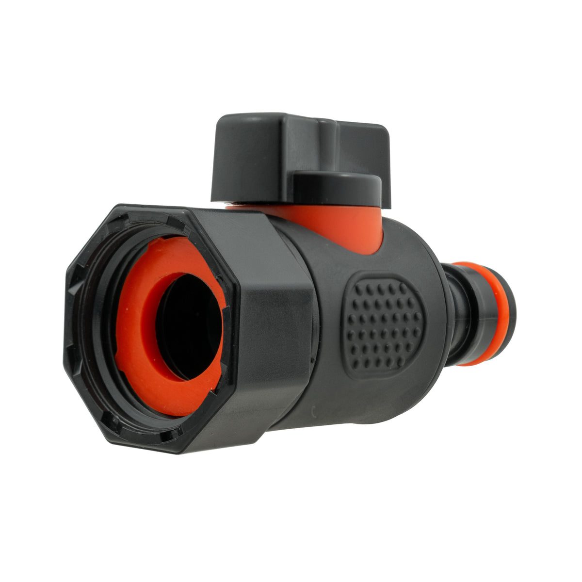 IBC 2” S60X6 Cap with BSPF Thread-Quick Connect Male Valve and Hose Connector Brass