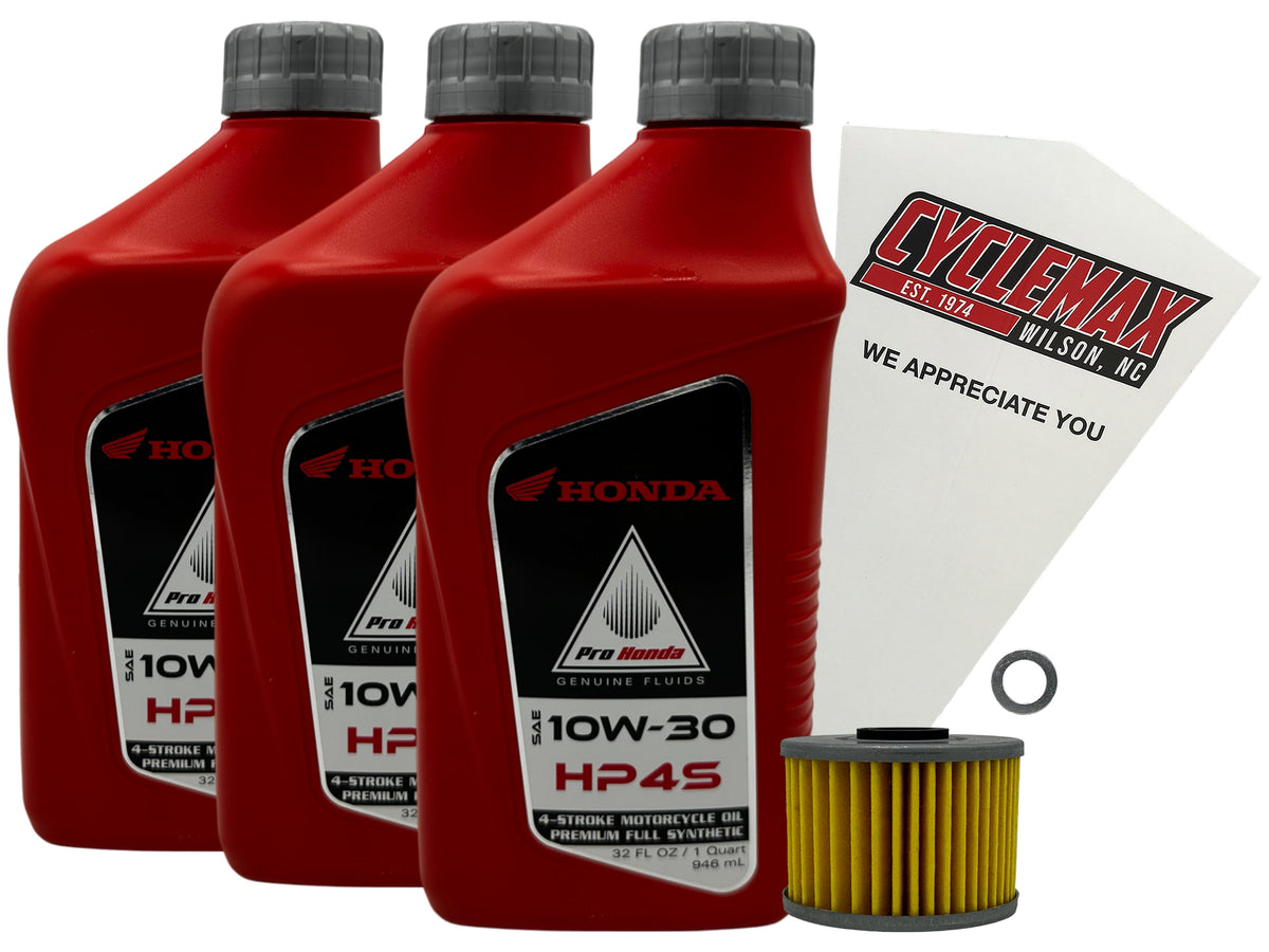 Honda HP4S Full Synthetic Oil Change Kit for 1983-1987 XL600R