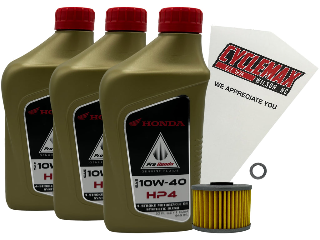 Honda HP4 Semi-Synthetic Oil Change Kit for 1983-1987 XL600R