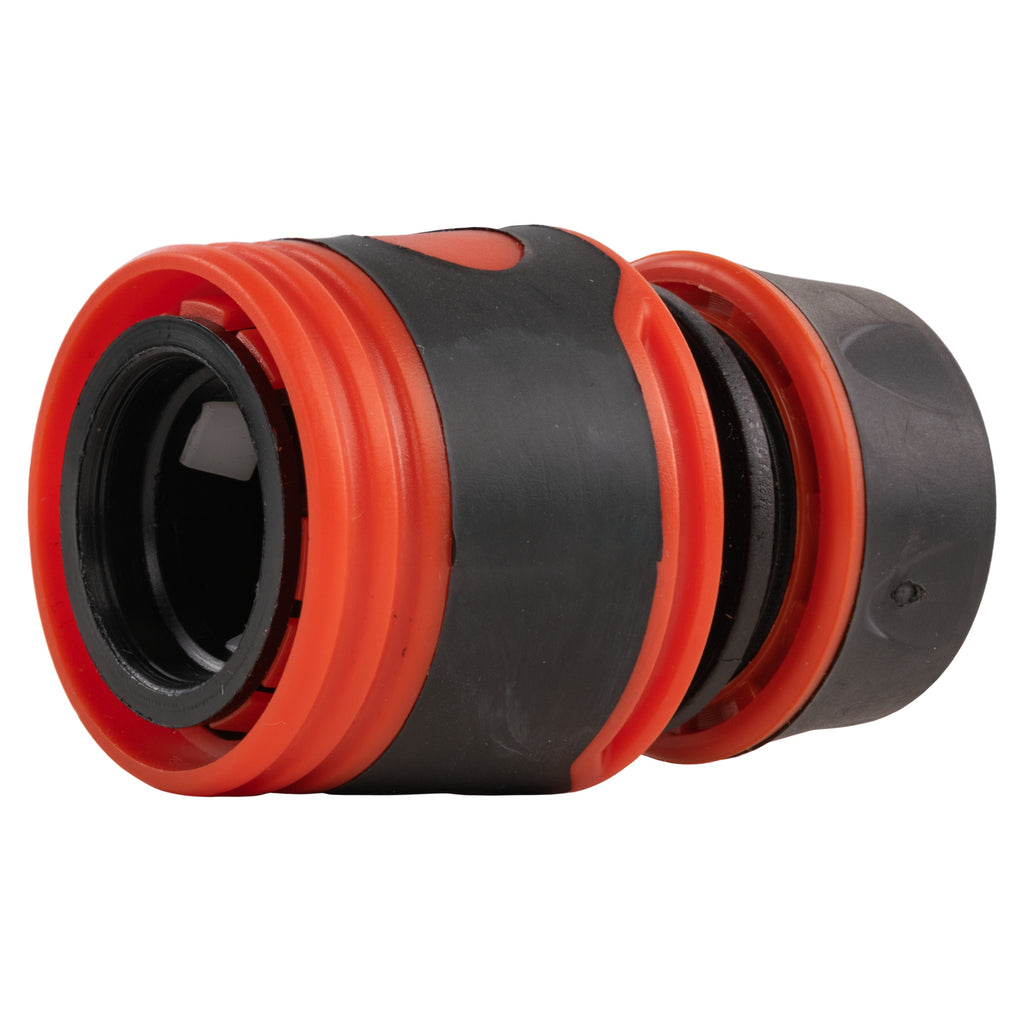 19mm Brass Barb with BSPF-Quick Connect Valve & Hose Connector Black Soft