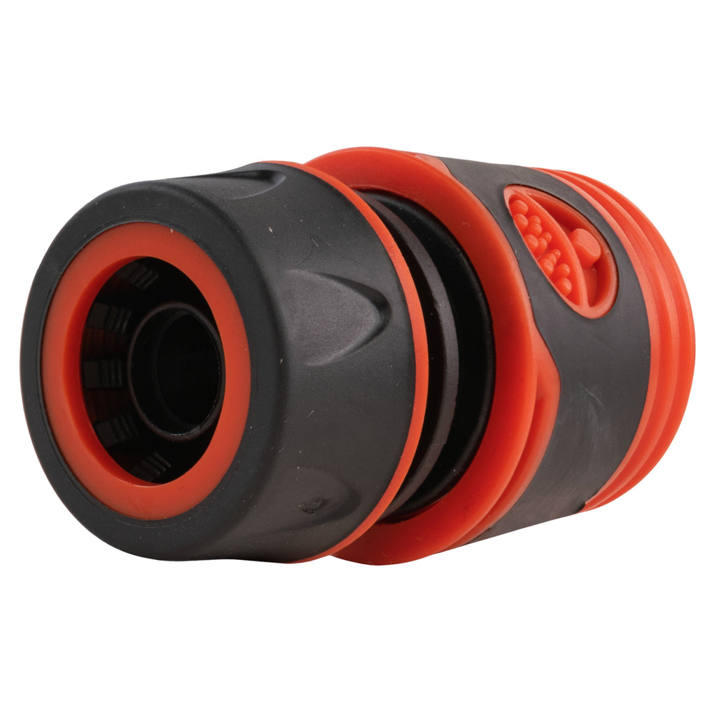 Water Butt Connector 3/4" BSP with BSPF-Quick Connect Valve & Hose Connector Black Soft