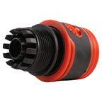 Water Butt Connector 3/4" BSP with BSPF-Quick Connect Valve & Hose Connector Black Soft
