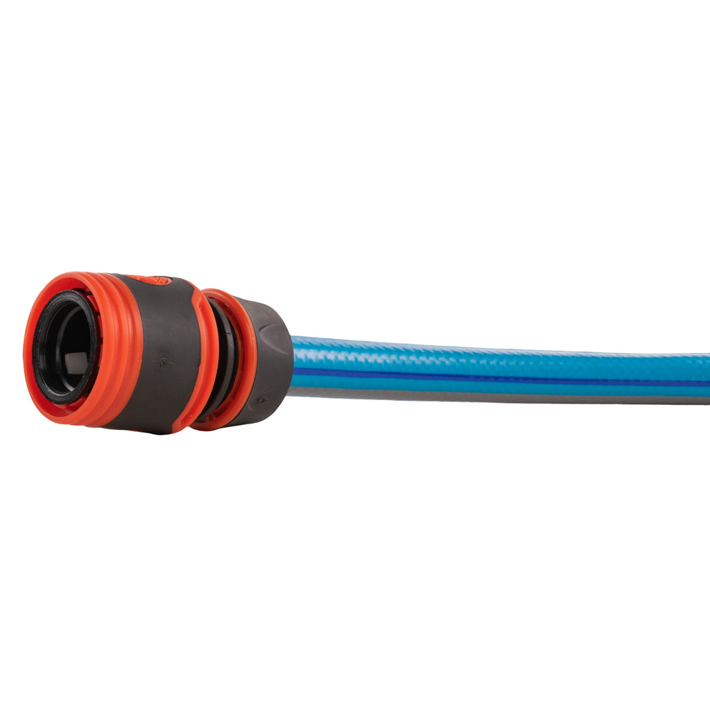 16mm Barbed Straight with BSPF-Quick Connect Valve & Hose Connector Black Soft
