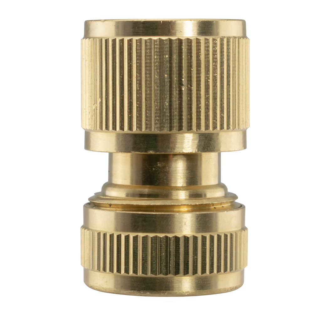 20mm MDPE Straight with BSPF-Quick Connect Valve & Hose Connector Brass