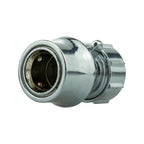 Water Butt Connector 3/4" BSP with BSPF-Quick Connect Valve & Hose Connector Zinc