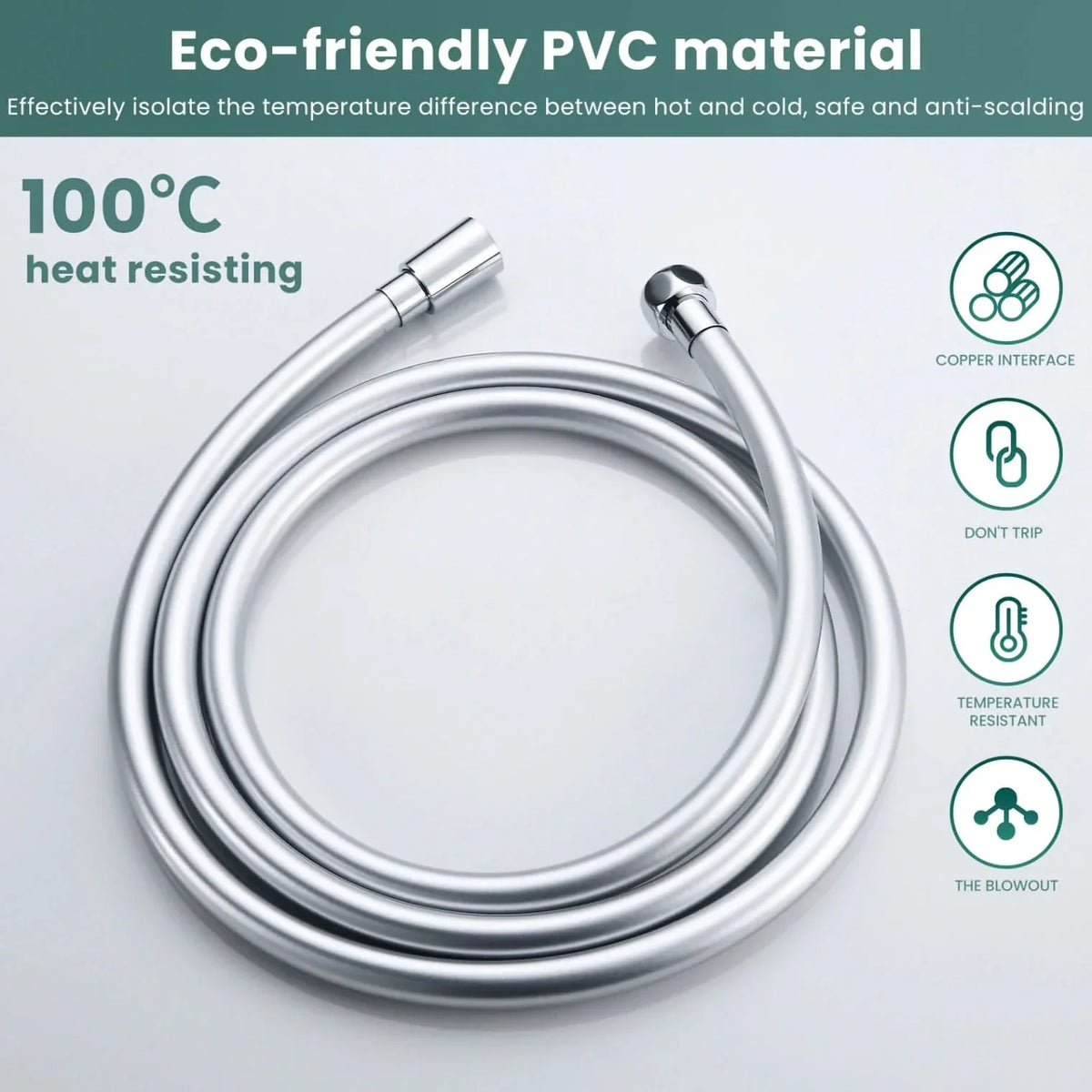 VeeBath Pro Flexible PVC Shower Hose