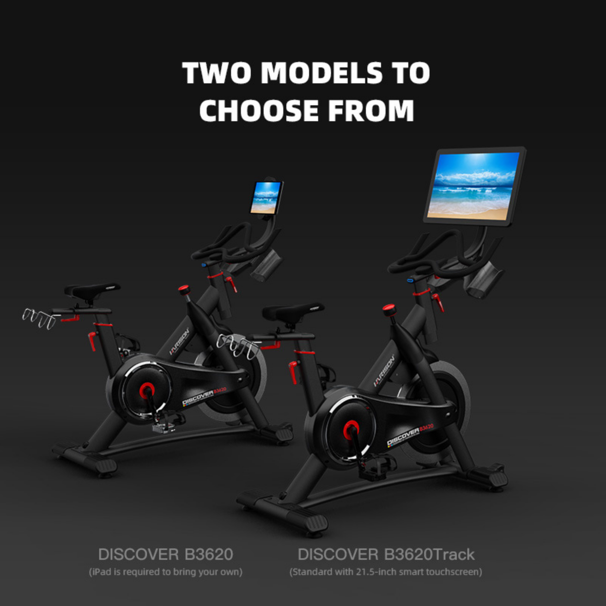 Harison Discover HR-B3620Track Commercial Exercise Bike with Smart Touch Screen