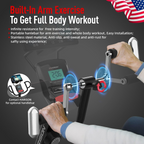 Harison Sharp Series HR-Recumbent Exercise Bike With Arm Exerciser