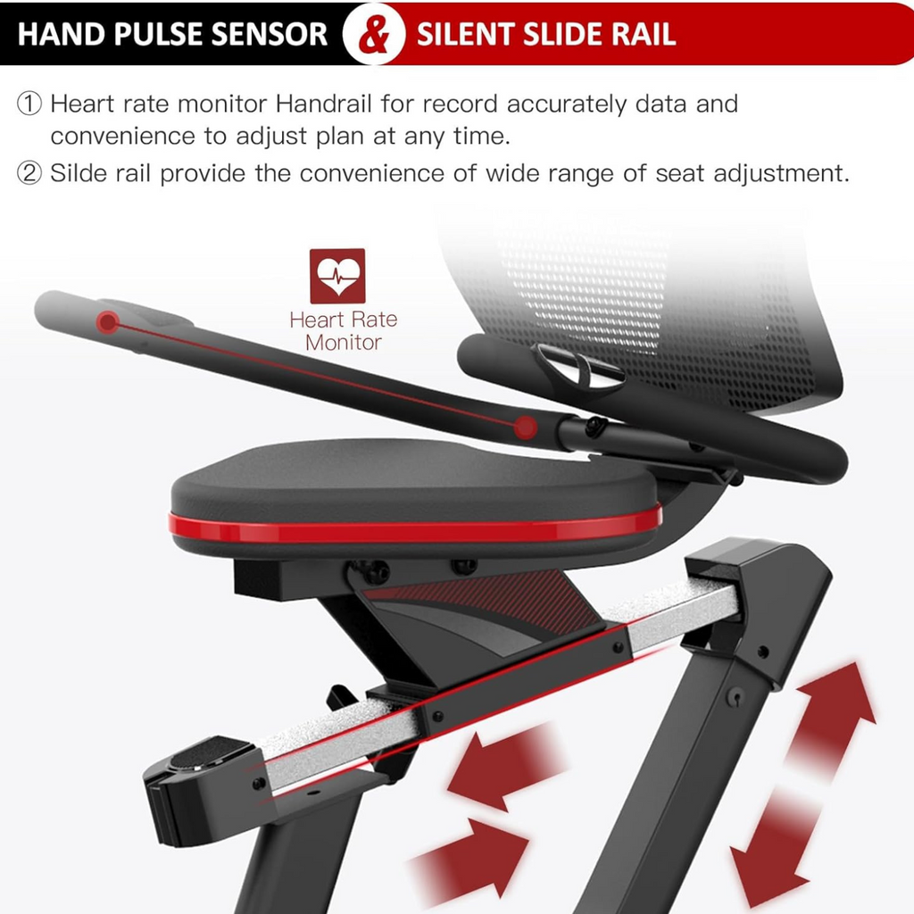 Harison Sharp Series HR-Recumbent Exercise Bike With Arm Exerciser