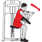Harison HR-G10 Series Commercial HR-G1051 Seated Triceps Press