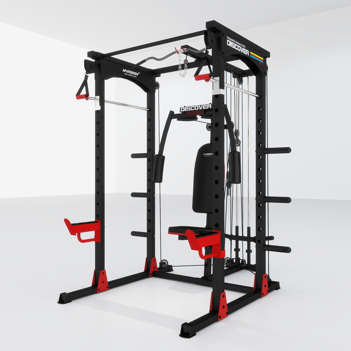 Harison Discover HR-G30911 Power Rack with High Low Pulley and Pec Dec Bench