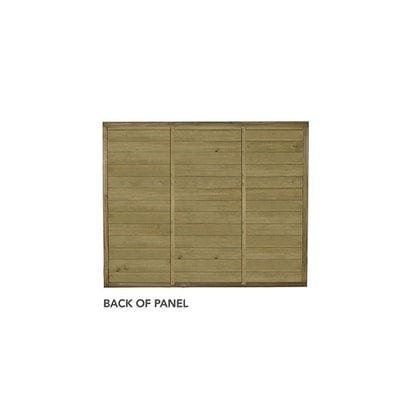 Forest 6ft x 6ft Pressure Treated Horizontal Tongue and Groove Fence Panel