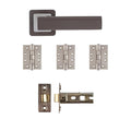 Hadrian Latch Kit Matt Satin Black Finish - Deanta