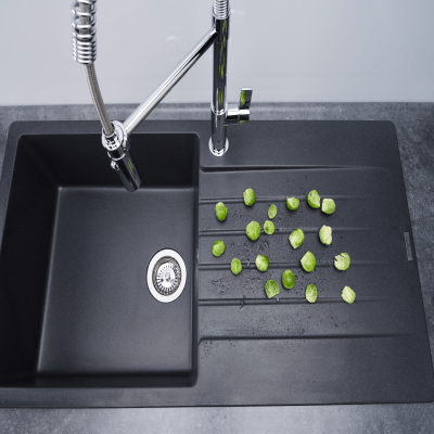Harlem 1 Bowl Granite Composite Kitchen Sink - All Colours