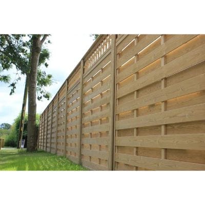 Level Top Hit and Miss Fence Panel Horizontal Boards - All Sizes