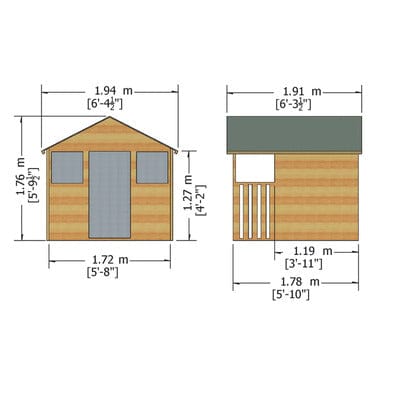 Hobby Playhouse - 6ft x 4ft