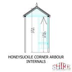 Honeysuckle Corner Arbour - 4ft x 4ft (Pressure Treated)